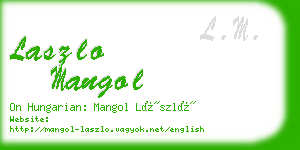 laszlo mangol business card